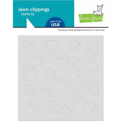 Lawn Fawn Stencil - Strawberry Fields Background